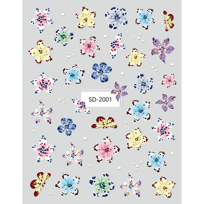 Devil's Flower Nail Sticker